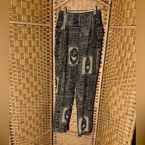 100% SILK Vintage Ann May Pants Women’s 8